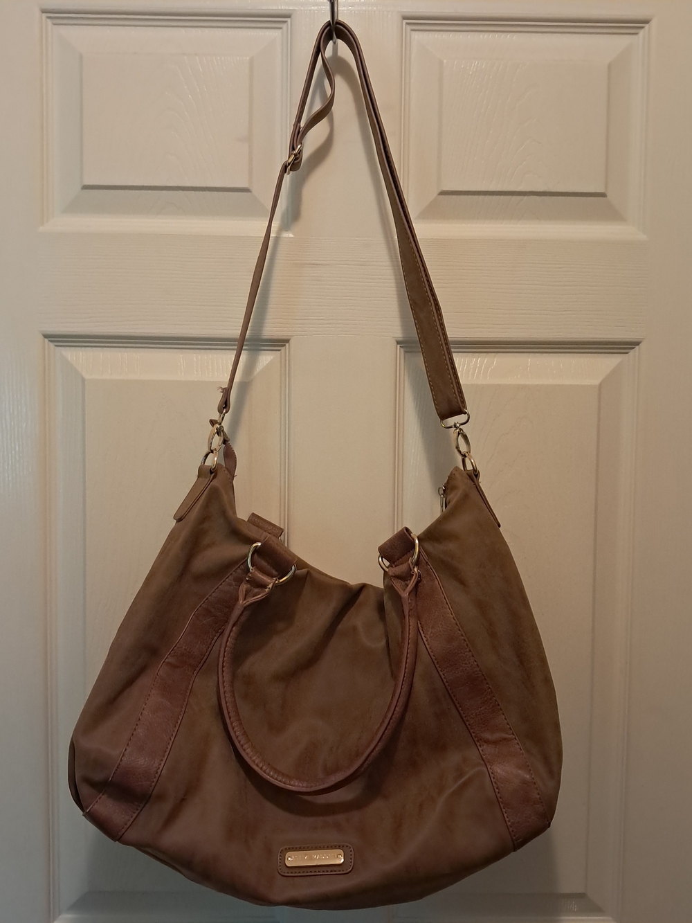 Steve Madden Women's Brown Hobo Shoulder Crossbody Bag